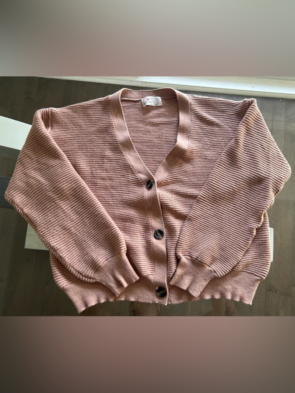 V-Neck Button Cardigan